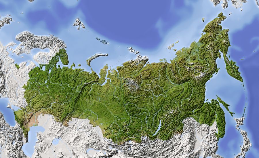 Картина на холсте карта россии, арт hd1082401