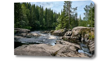 Картина Горная река